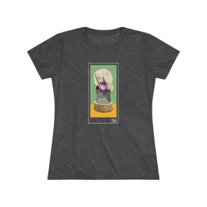Women's Tiki Drink Zombi Tri-Blend Tee With White Logo