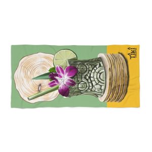Tiki Drink Zombi Beach Towel