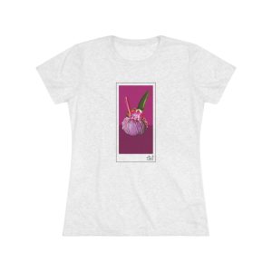 Women's Tiki Drink Urchin Tri-Blend Tee With Black Logo